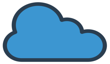 A blue cloud